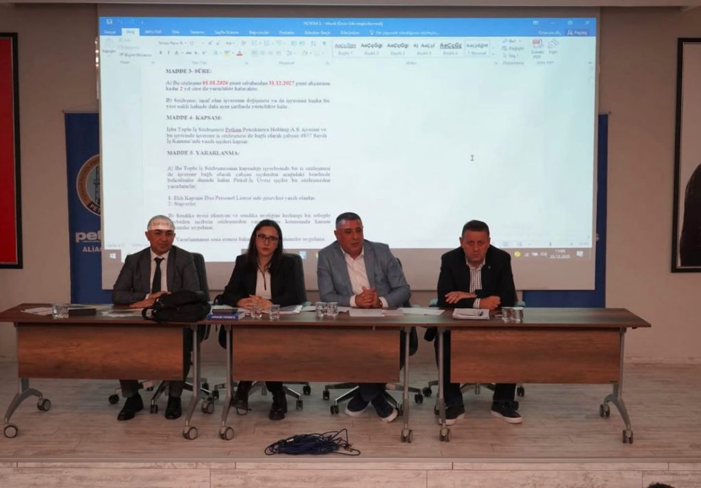 Petkim ve Star İşyerleri İçin TİS Taslak Çalışmaları Yapıldı