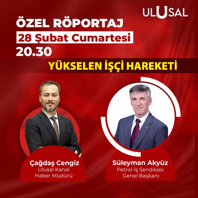 Genel Başkanımız Süleyman Akyüz, Ulusal Kanal'da