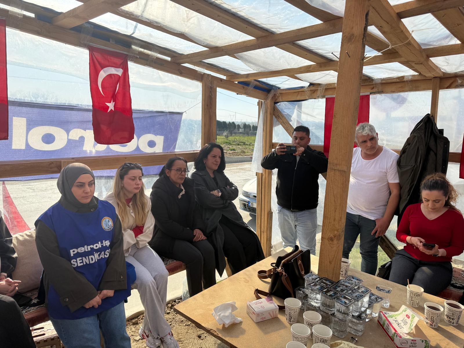 GENEL BAŞKANIMIZ VE GENEL MALİ SEKRETERİMİZDEN SUBMED DİRENİŞİNE DESTEK ZİYARETİ