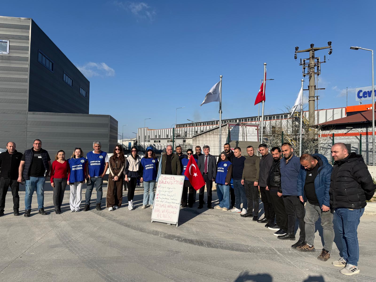 GENEL BAŞKANIMIZ VE GENEL MALİ SEKRETERİMİZDEN SUBMED DİRENİŞİNE DESTEK ZİYARETİ