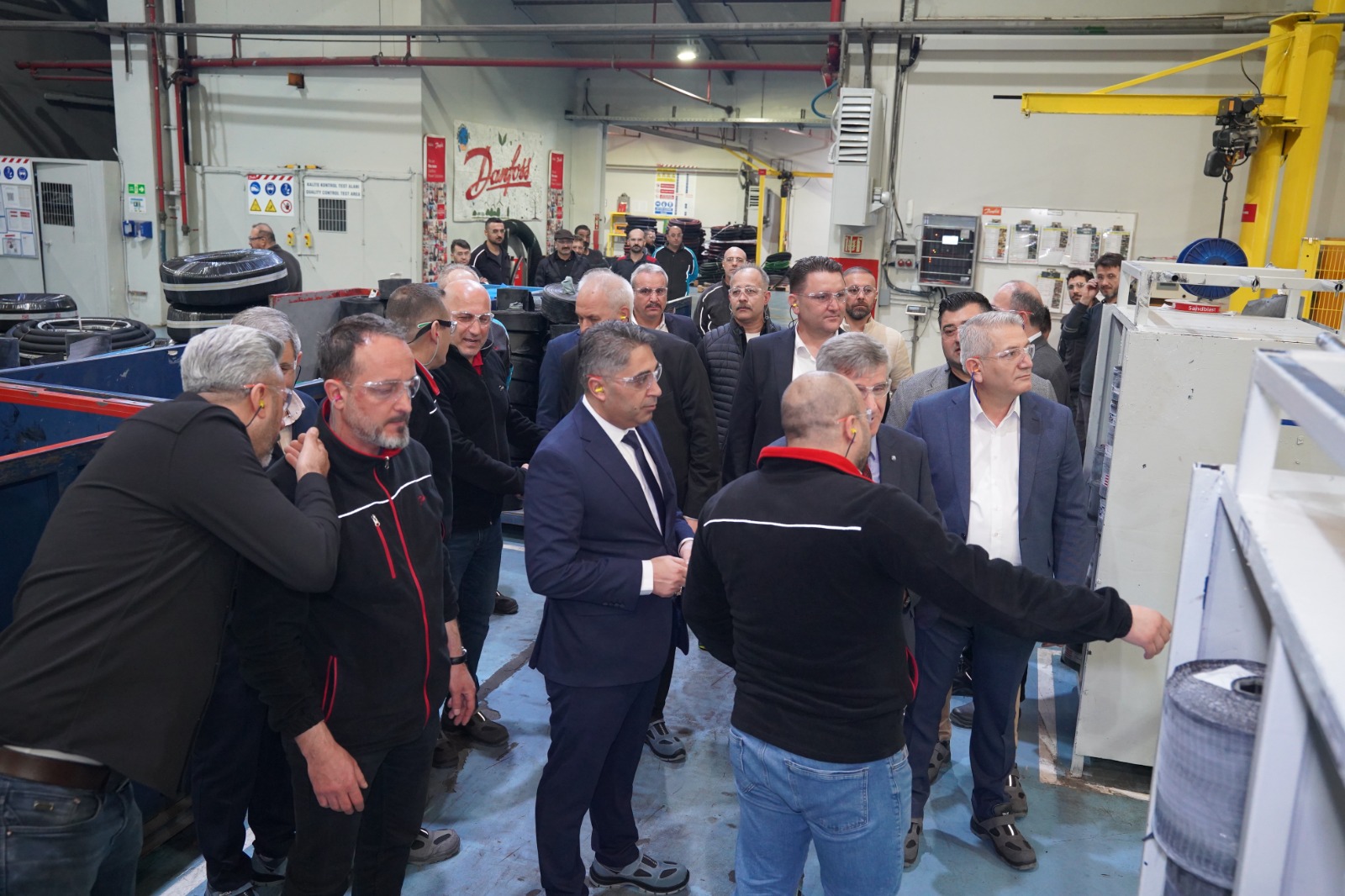 GENEL BAŞKANIMIZ SÜLEYMAN AKYÜZ’DEN DANFOSS İŞYERİNE ZİYARET