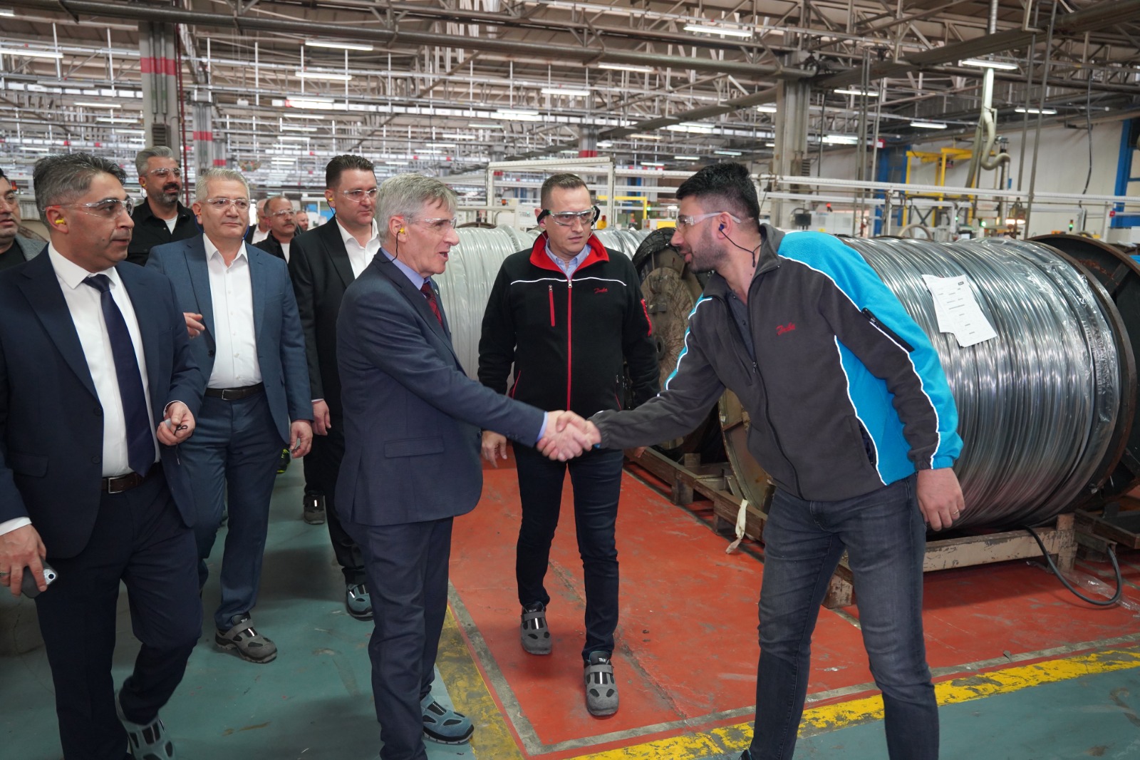 GENEL BAŞKANIMIZ SÜLEYMAN AKYÜZ’DEN DANFOSS İŞYERİNE ZİYARET