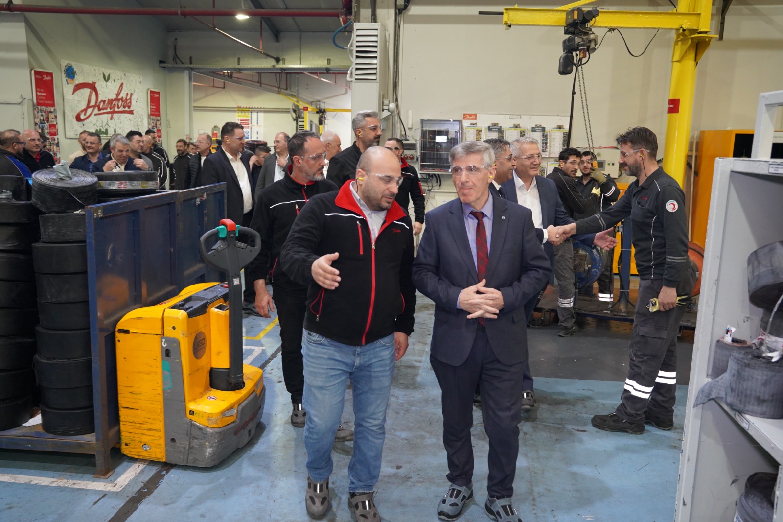 GENEL BAŞKANIMIZ SÜLEYMAN AKYÜZ’DEN DANFOSS İŞYERİNE ZİYARET