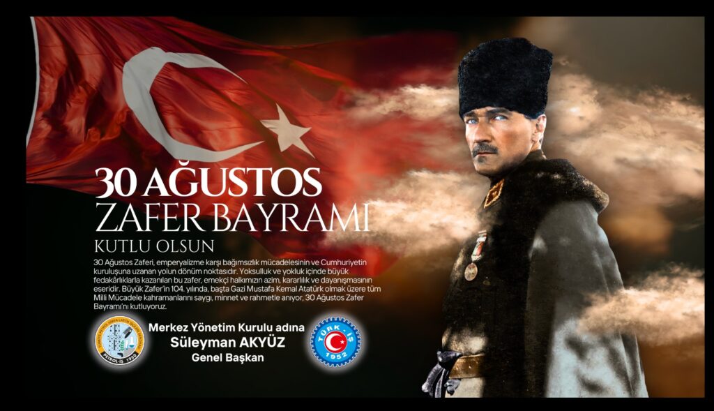 30 AĞUSTOS ZAFER BAYRAMI KUTLU OLSUN!