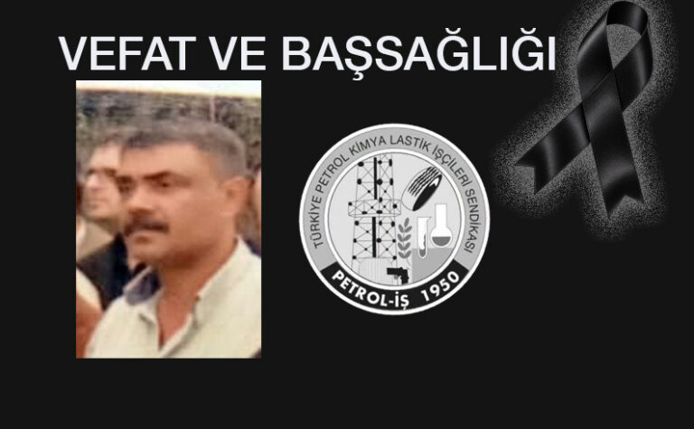 Geçmiş Dönem İstanbul 1 Nolu Şube Yöneticilerimizden Mehmet Doğru’yu Kaybettik